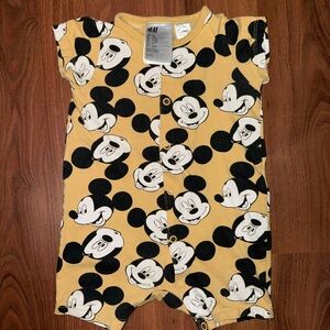 H&M Kids Mickey Mouse One Piece - Yellow and Black